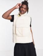 Sixth June Sport Padded Vest In Beige-neutral