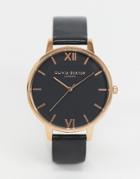 Olivia Burton Shoreditch Ob16sh08 Black And Rose Gold Watch