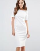 Vero Moda Vasco High Neck Bodycon Dress - White