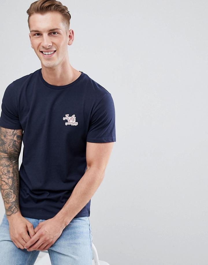 Jack And Jones Pocket Logo T-shirt - Navy