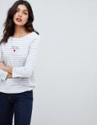 Tommy Hilfiger Tommy X Love Striped T Shirt With Embroidery - Blue