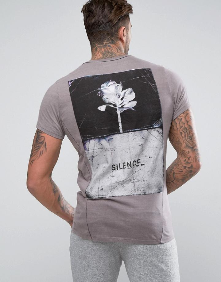 Religion T-shirt With Back Graphic Print - Purple