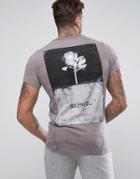 Religion T-shirt With Back Graphic Print - Purple