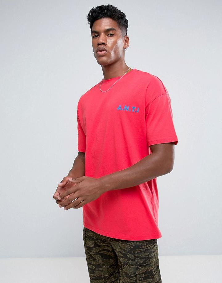 Antioch A.n.t.i. Print T-shirt - Pink