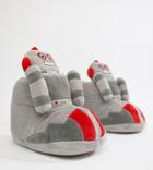 Asos Design Robot Slipper Boots In Gray - Gray