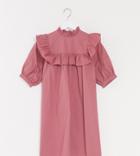 Influence Tall Smock Dress With Frill Detail In Dusky Pink