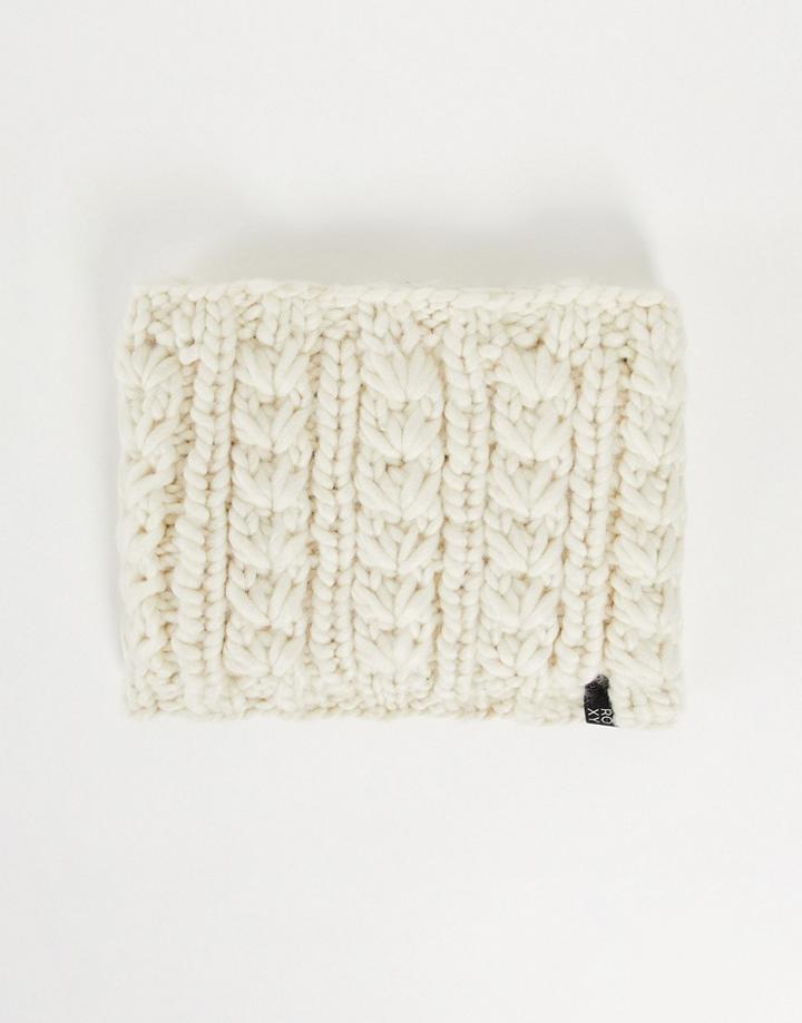 Roxy Blizzard Snood In Cream-white