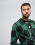 G-star Stalt Checkerboard Sweatshirt - Green
