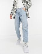 Levi's Youth Tapered Carpenter Crop Jeans In Hundred Choices Light Wash-blues