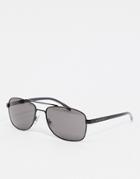 Hugo Boss Aviator Sunglasses In Black