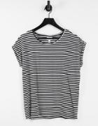 Vero Moda Aware T-shirt In Black And White Stripe-multi