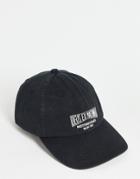 Deus Ex Machina Fortitude Embroidered Cap In Black