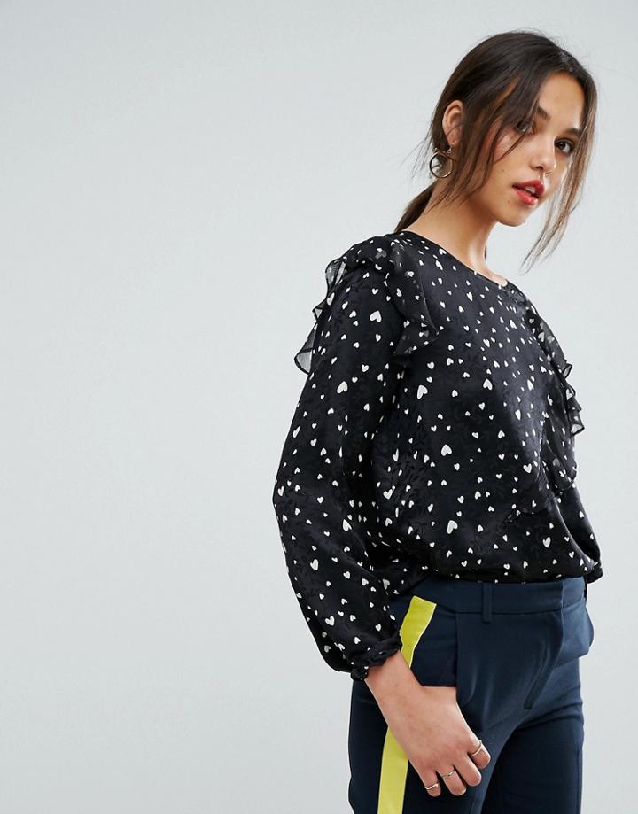 Essentiel Antwerp Oki Long Sleeved Top - Black