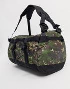 The North Face Base Camp Extra Small Duffel Bag 31l In Camo-green