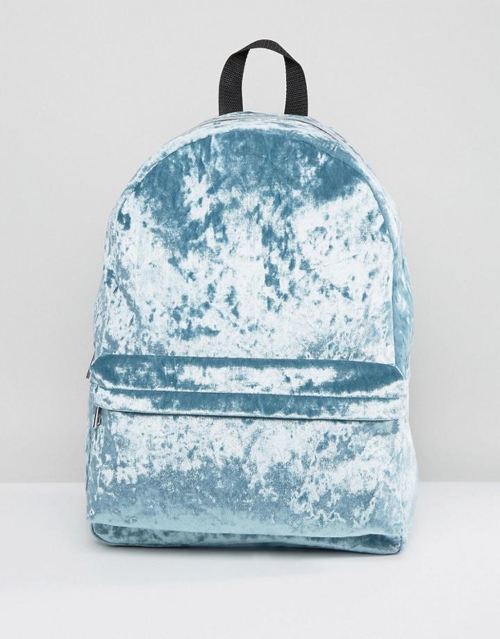 Asos Velvet Backpack - Green