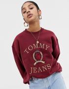 Tommy Jeans Capsule Crest Logo Sweatshirt - Red
