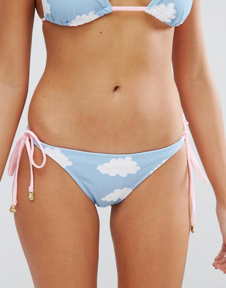 Lazy Oaf Cloud Bikini Bottom - Blue