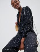 Asos Design Minimal Boiler Jumpsuit With Pockets In Star Print-multi