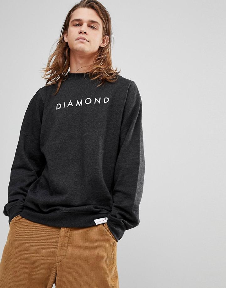 Diamond Supply Sweatshirt With Futura Logo - Gray