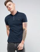 D-struct Jacquard Polo - Navy