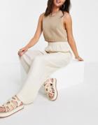 & Other Stories Super Soft Cupro Pants In Beige-neutral