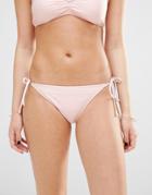 Hot Water Tie Side Bikini Bottoms - Pink