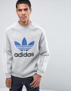 Adidas Trefoil Crew Neck Sweatshirt - Gray