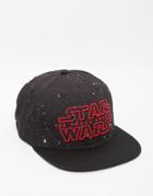 Asos Snapback Cap With Star Wars Embroidery - Black