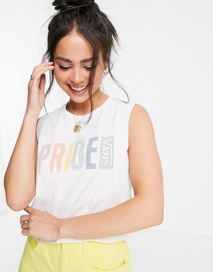 Vans Pride Muscle Tank In White