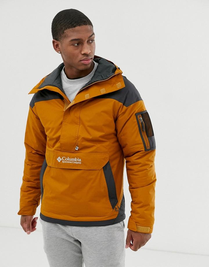 Columbia Challenger Pullover Jacket In Brown