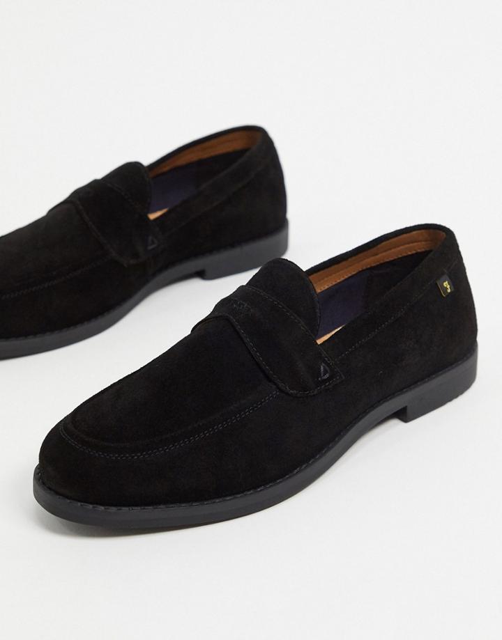Farah Suede Loafers In Black