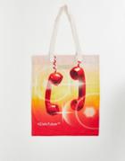 Asos Design Dark Future Canvas Tote Bag With Telephone Design-neutral