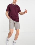 Only & Sons Smart Short In Brown Windowpane Check