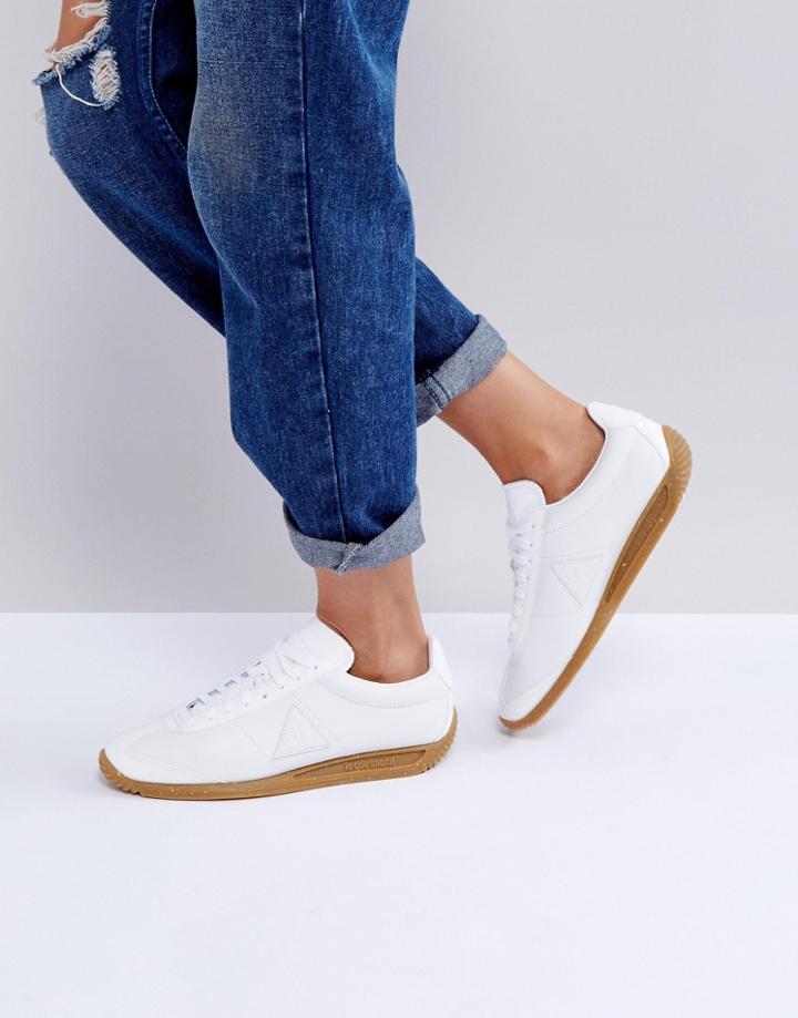 Le Coq Sportif Quartz Sneakers With Speckle Gum Sole - White