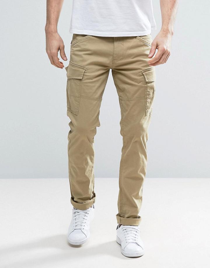 Esprit Cargo Pant In Slim Fit - Stone