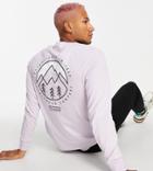 Columbia Cades Cove Long Sleeve T-shirt In Lilac Exclusive At Asos-purple