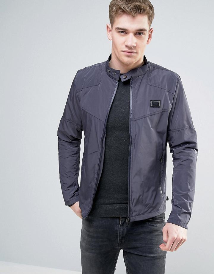 Born Rich Biker Jacket - Navy