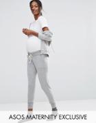 Asos Maternity Lounge Knitted Joggers - Gray