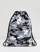 Cheap Monday Camo Print Drawstring Bag - Black
