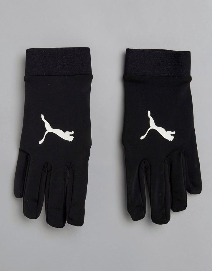 Puma Soccer Field Player Gloves In Black 04114601 - Black