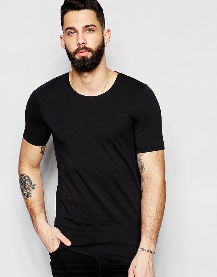 Only & Sons Muscle Fit Crew Neck T-shirt - Black