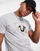 True Religion Printed T-shirt In Gray