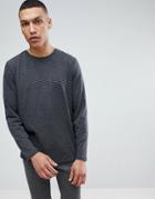 Common People Stripe Long Sleeve Top - Black