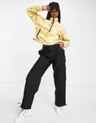 The North Face Tka 1/4 Zip Fleece With Retro Print In Yellow