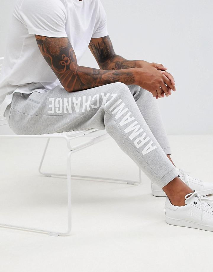 Armani Exchange Neoprene Jogger In Gray - Gray