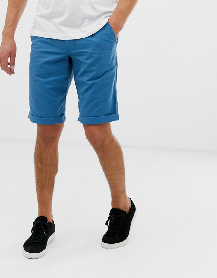 Esprit Slim Fit Chino Short In Blue - Blue