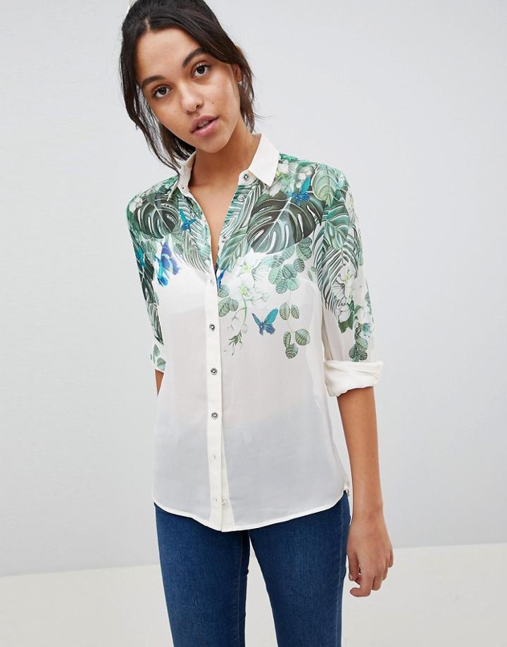 Oasis Palm Print Shirt - Multi