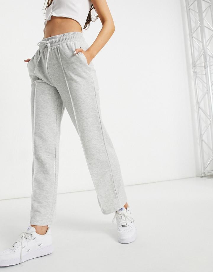 Na-kd Seam Detail Sweatpants In Gray-grey