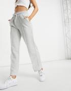 Na-kd Seam Detail Sweatpants In Gray-grey