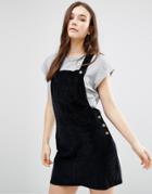 Brave Soul Cord Pinafore - Black